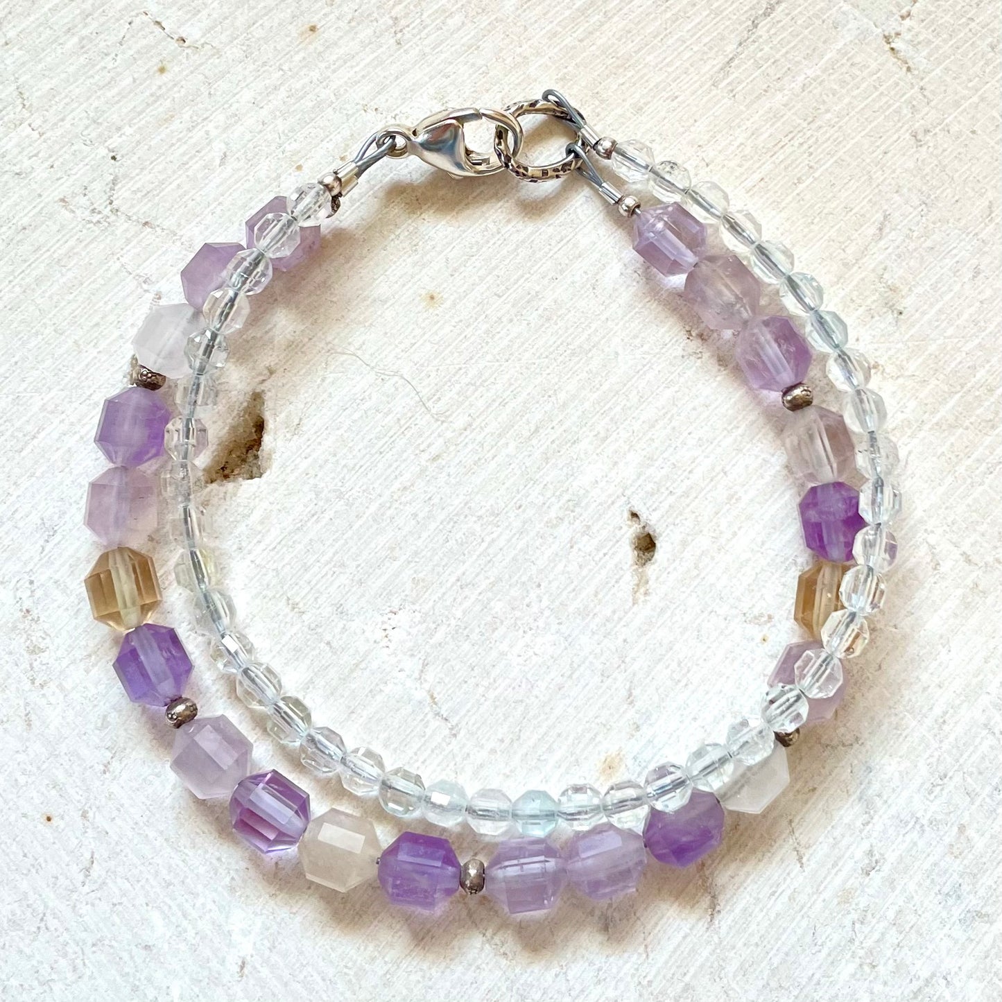 Clarity Intention Bracelet, Ametrine & Topaz