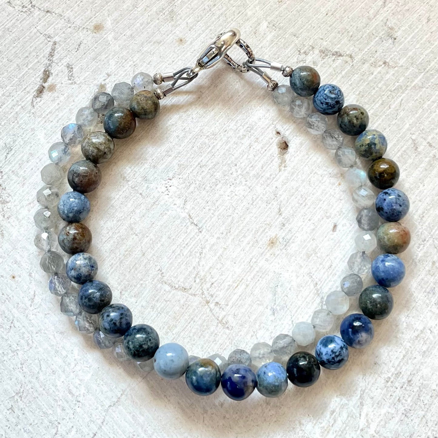TRANSFORMATION Intention Bracelet | Sunset Dumortierite & Labradorite | Meaningful Jewelry