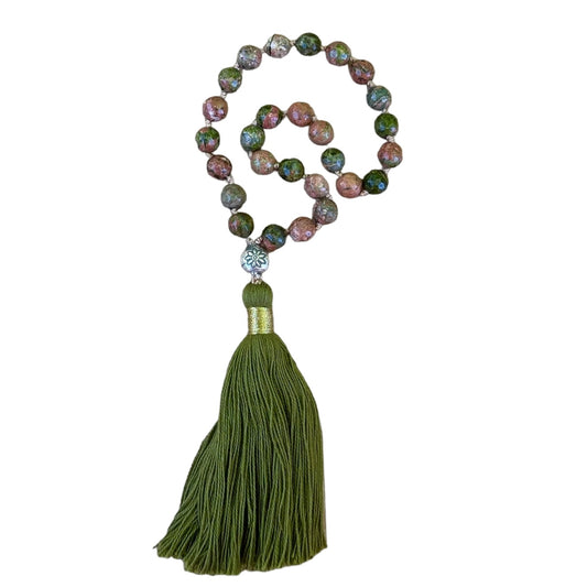 HEALING Unakite Natural Gemstone Prayer Beads Pocket Mala