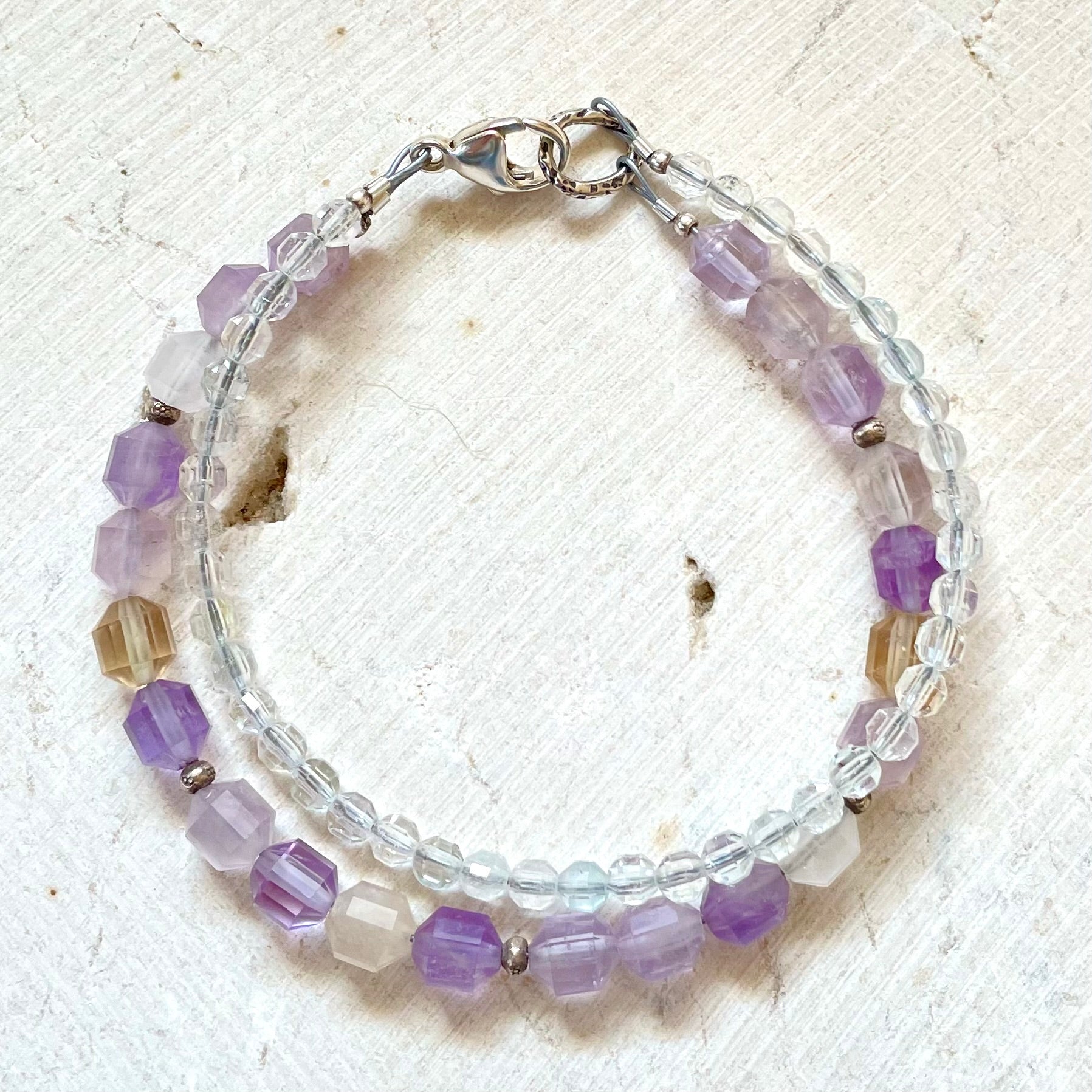 Clarity Intention Bracelet, Ametrine & Topaz