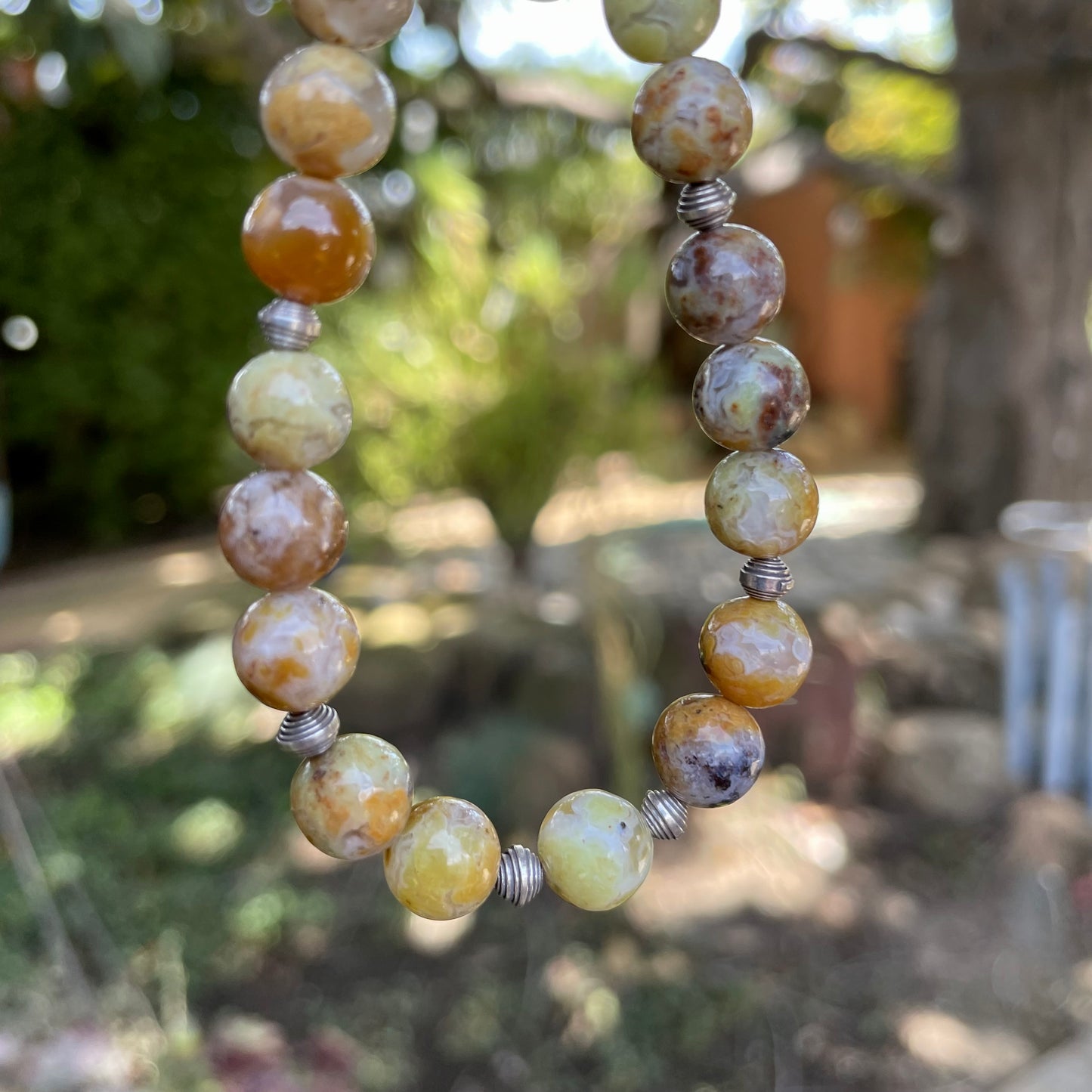 VITALITY Yellow Opal Gemstone Intention Bracelet, Wearable Energy