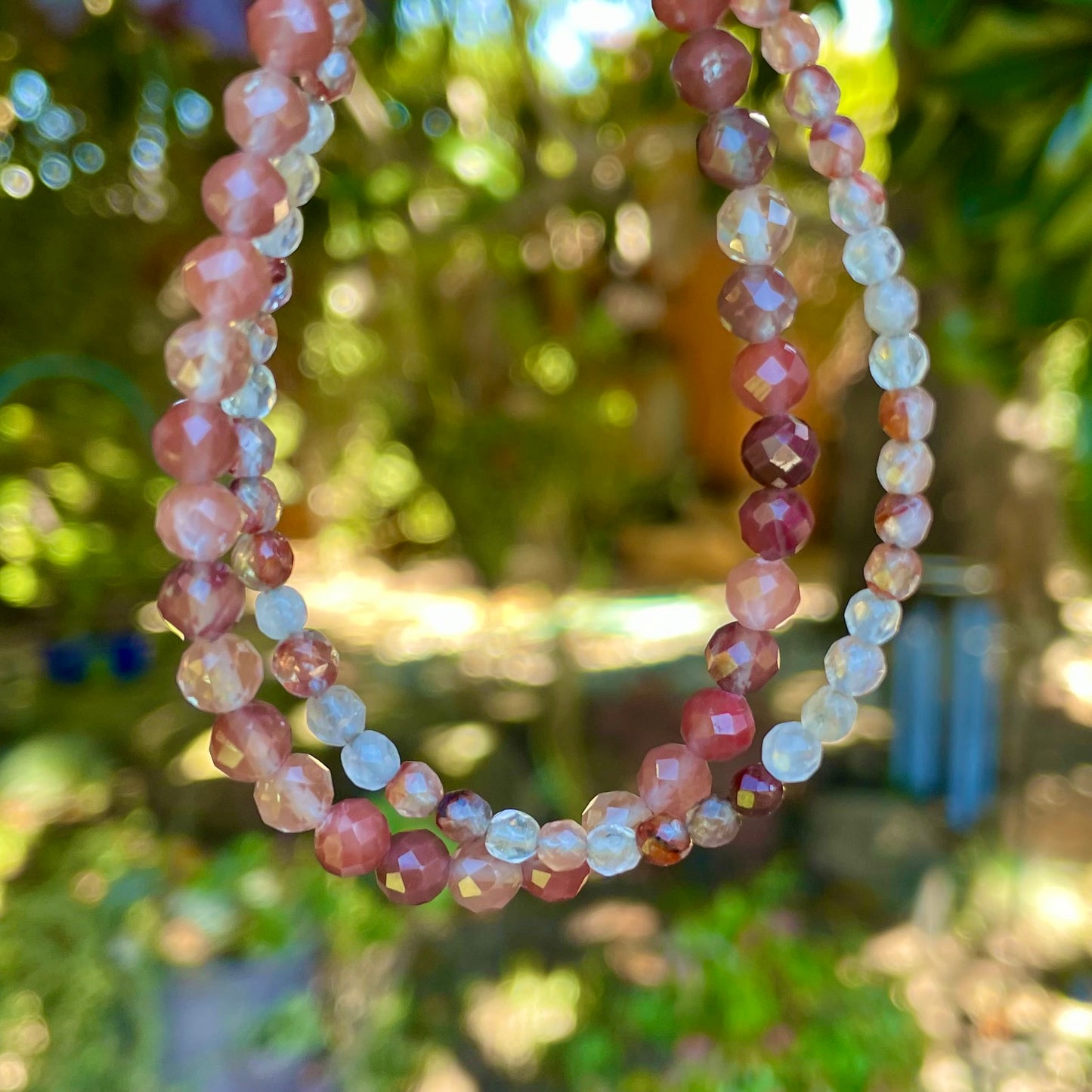 GROUNDED Intention Bracelet, Andesine & Hematoid Quartz, Jewelry for the Soul