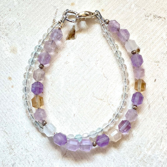 Double Intention Bracelet, CLARITY Ametrine & Citrine Jewelry for the Soul