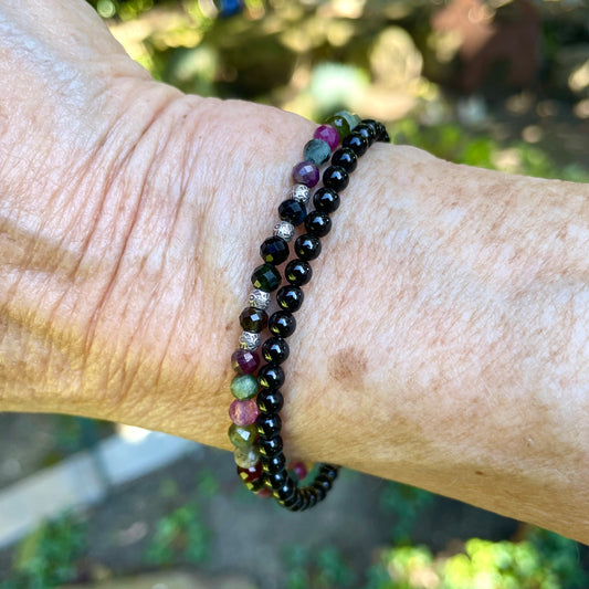 GROUNDED Intention Bracelet | Tourmaline Natural Gemstones | Meaningful Jewelry