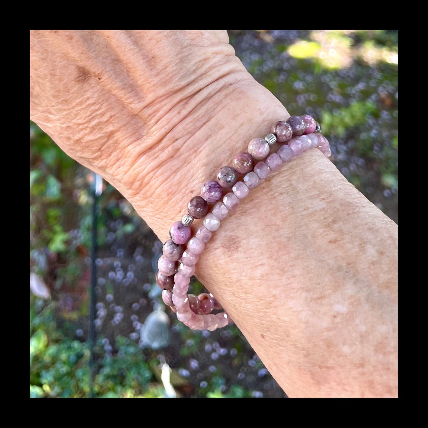 SELF-LOVE Intention Bracelet | Fire Horse Collection | Cobaltoan Calcite & Rose Quartz Natural Gestones