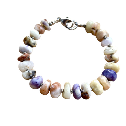 INSIGHT Morado Opal Gemstone Intention Bracelet, Wearable Energy