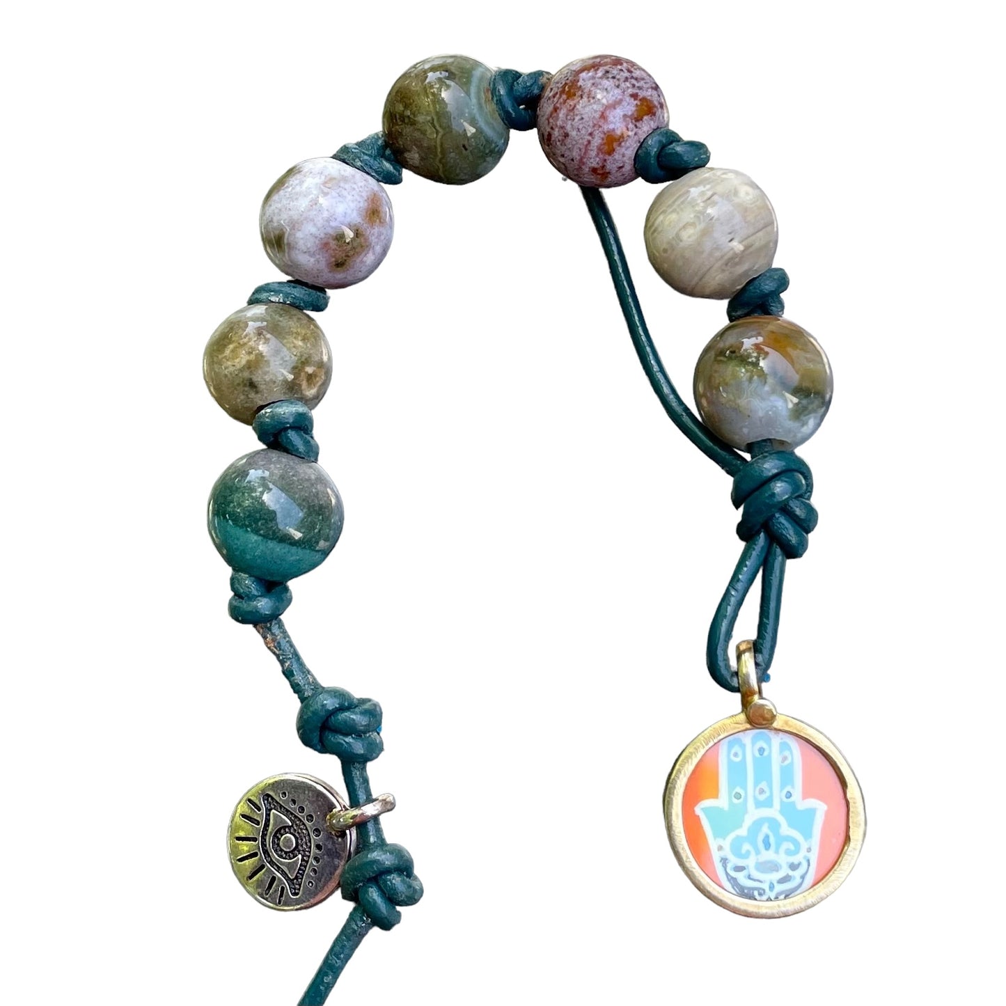 PROTECTION, RENEWAL & STRENGTH Ocean Jasper Lucky 7 Chaplet, Prayer Beads