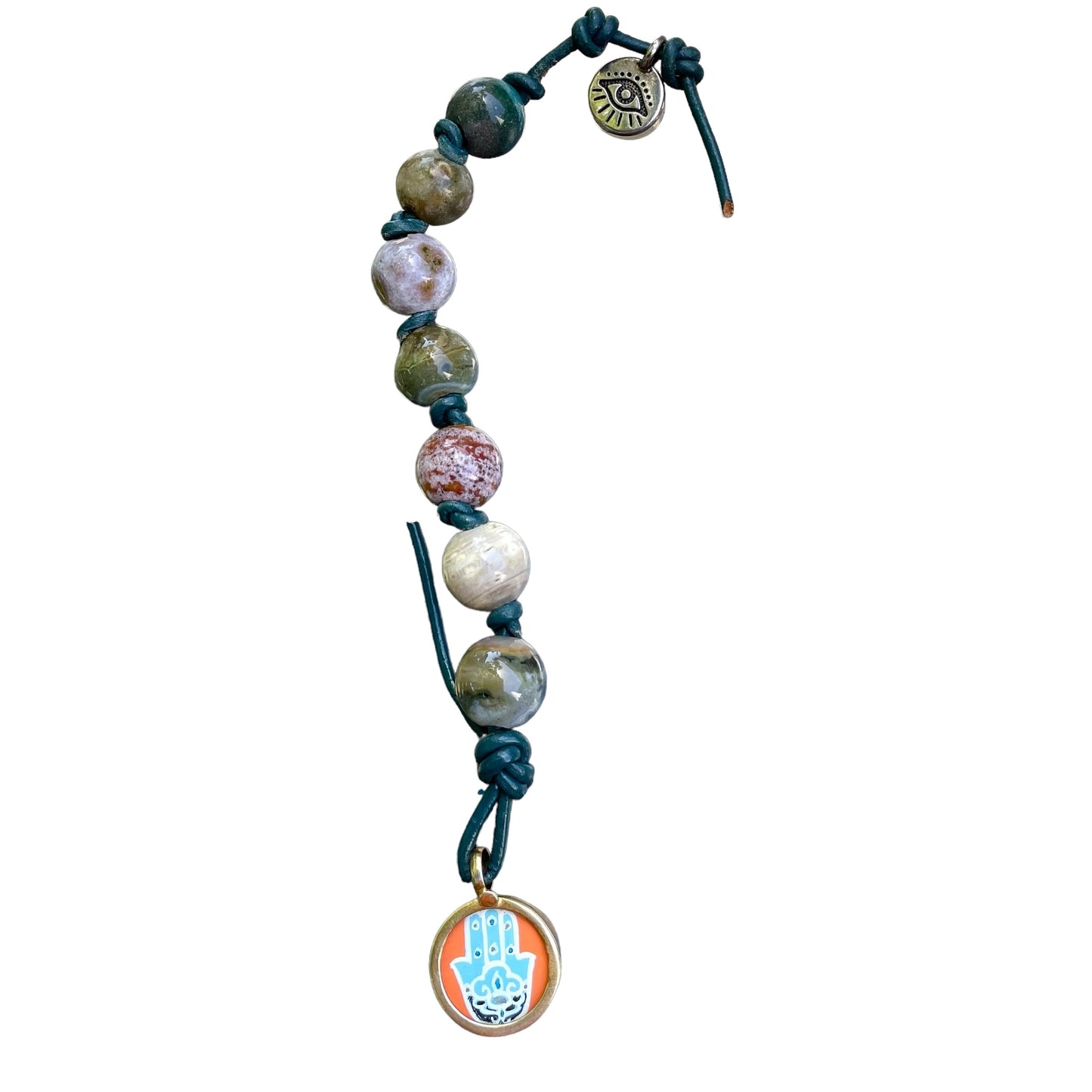 PROTECTION, RENEWAL & STRENGTH Ocean Jasper Lucky 7 Chaplet, Prayer Beads